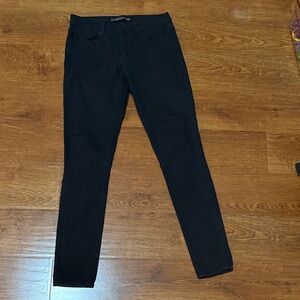 Express Women's Dark Black Mid-Rise Legging Jeans